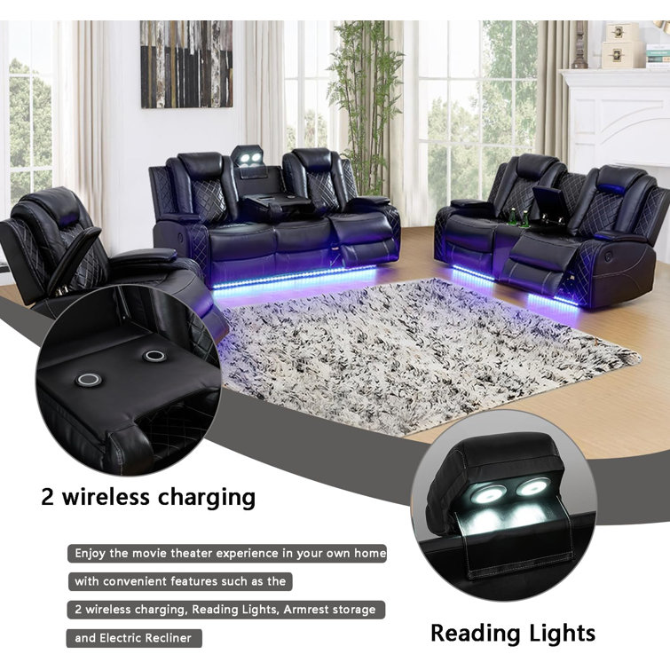 Electric discount couch set